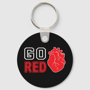 Wear Red Day Go Red Heart Disease Awareness 2025 R Key Ring