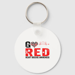 Wear Red Day Go Red In February Heart Disease Awar Key Ring