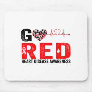 Wear Red Day Go Red In February Heart Disease Awar Mouse Pad
