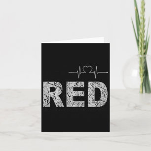 Wear Red Day _ Go Red Saying Heart Disease Awarene Card