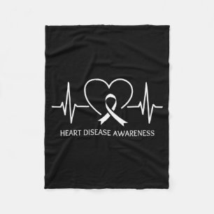 Wear Red For American Heart Disease Awareness Go R Fleece Blanket