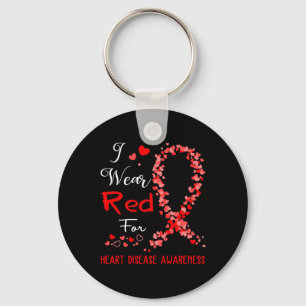 Wear Red For Heart Disease Awareness Key Ring