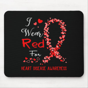 Wear Red For Heart Disease Awareness Mouse Pad