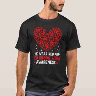 Wear Red For Red Ribbon Week Awareness Drug Free C T-Shirt