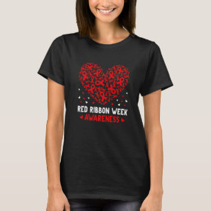 Wear Red For Red Ribbon Week Awareness Drug Free C T-Shirt