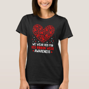Wear Red For Red Ribbon Week Awareness Drug Free C T-Shirt