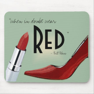 "Wear RED" mousepad
