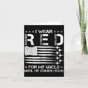 Wear Red On Friday for Uncle Air Force Family Card
