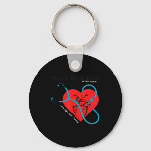 Wear Red To Fight Heart Disease Awareness February Key Ring