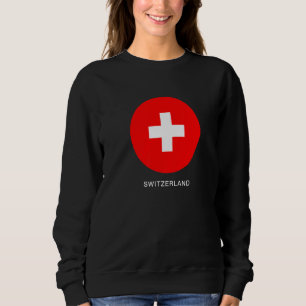Wear Switzerland Flag Illustration Graphic Design Sweatshirt