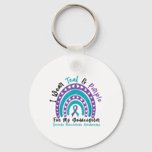 Wear Teal & Purple For Goddaughter Suicide Pre Key Ring