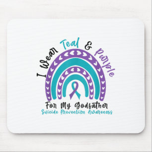Wear Teal & Purple For Godfather Suicide Preve Mouse Pad