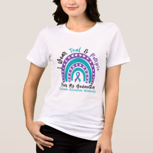 Wear Teal &amp; Purple For Godmother Suicide Preve Tri-Blend Shirt