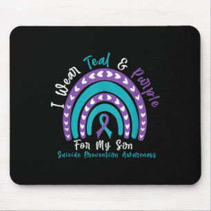 Wear Teal &amp; Purple For Son Suicide Prevention  Mouse Pad