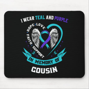 Wear Teal And Purple For Cousin Awareness Shirt Mouse Pad