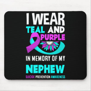 Wear Teal And Purple For Nephew Prevention Mouse Pad