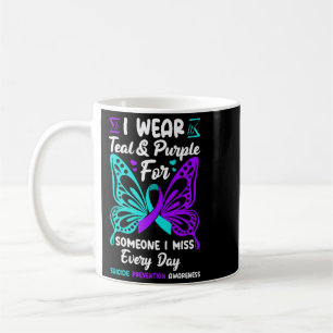 Wear Teal And Purple For Someone Miss Prevention Coffee Mug