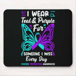 Wear Teal And Purple For Someone Miss Prevention Mouse Pad
