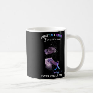 Wear Teal And Purple For Suicide Prevention Awaren Coffee Mug