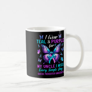 Wear Teal And Purple For Uncle Suicide Prevention Coffee Mug