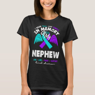 Wear Teal And Purple In Memory Of Nephew Design T-Shirt
