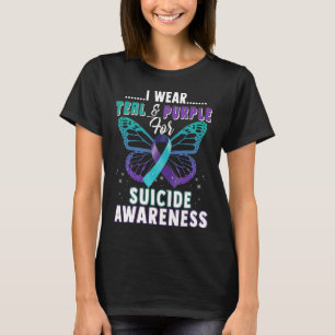 Wear Teal And Purple Support Suicide Awareness T-Shirt