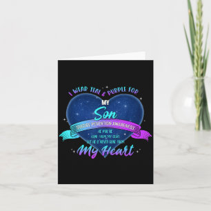 Wear Teal Purple For Son Suicide Prevention Card