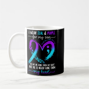 Wear Teal Purple For Son Suicide Prevention Coffee Mug