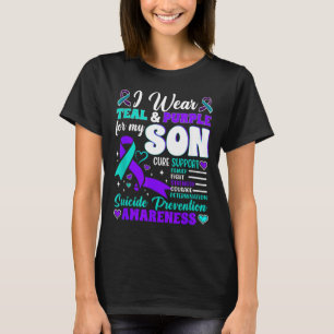 Wear Teal Purple For Son Suicide Prevention T-Shirt