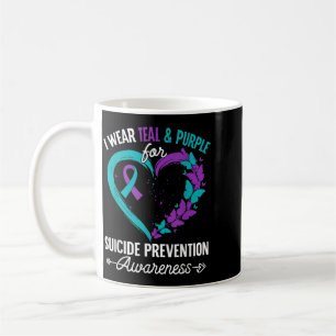 Wear Teal Purple For Suicide Prevention Awareness Coffee Mug
