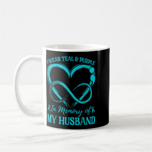 Wear Teal Purple In Memory Of Husband T-Shirt1 Coffee Mug