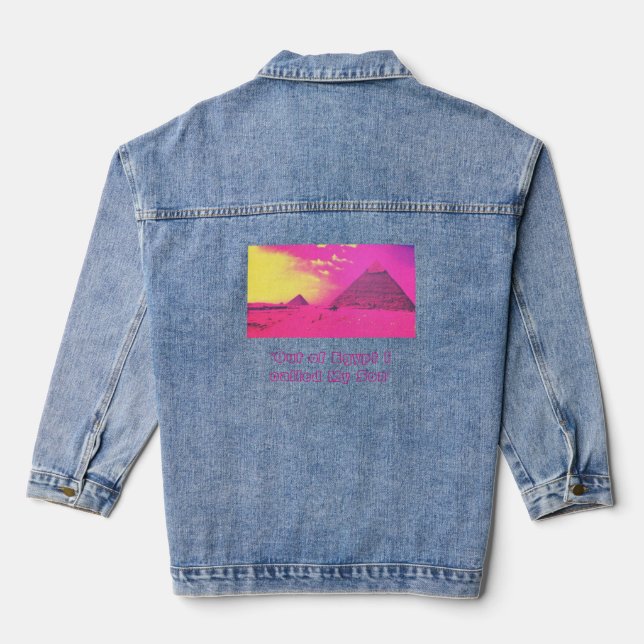 Wear The Word or Not Denim Jacket (Back)