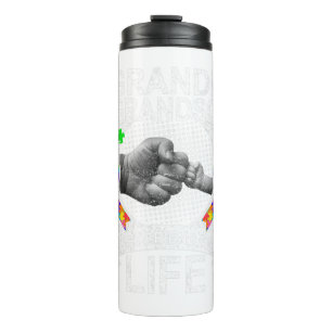 Wear this Grandpa And Grandson Best Friend Autism  Thermal Tumbler