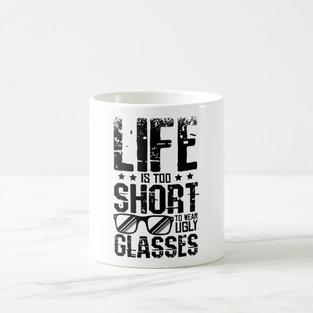 Wear Ugly Glasses Coffee Mug (Center)