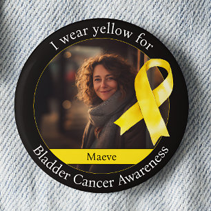 Wear Yellow for Bladder Cancer Awareness 6 Cm Round Badge