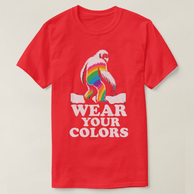 Wear Your Colours LGBT Pride Yeti T-Shirt (Design Front)