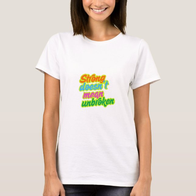 Wear Your Strength – Inspired Tee Design (Front)
