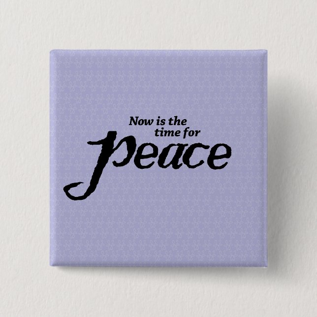 Wearable colourful peace button (Front)
