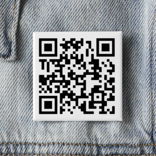 Wearable QR Code Design 15 Cm Square Badge