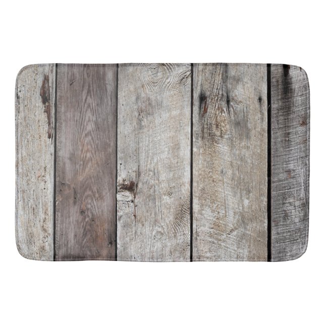 Wearhwred Wood Boards Bath Mat (Front)