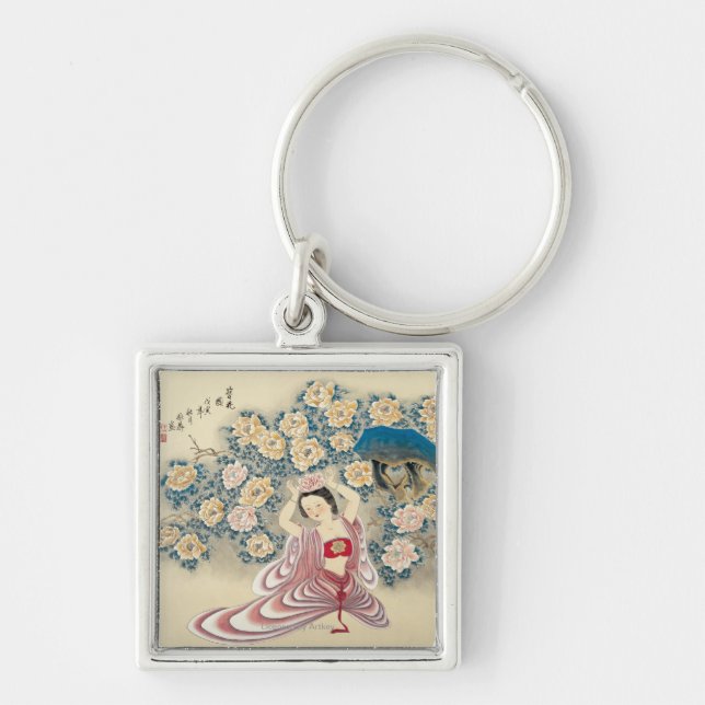 Wearing A Flower in the Head Key Ring (Front)