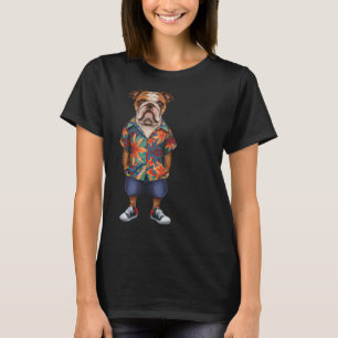 Wearing A Hawaiian And Shorts T-Shirt
