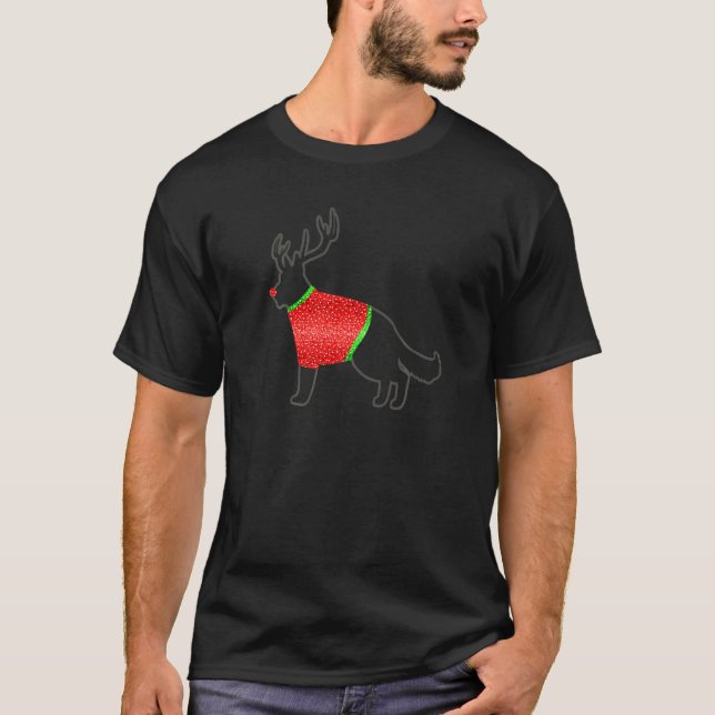 Wearing German Shepherd T-Shirt (Front)