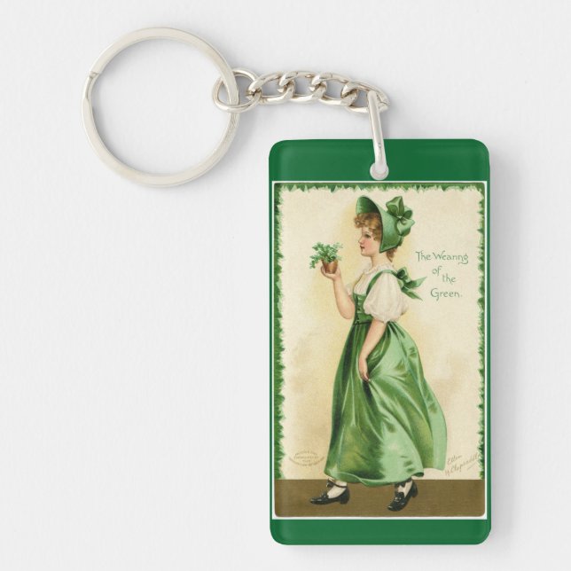 Wearing Of The Green Key Ring (Front)