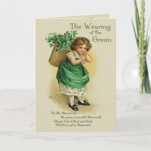 Wearing of the Green - Verse Inside Card