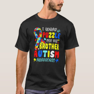 Wearing Puzzle For My Brother Autism Awareness Kid T-Shirt