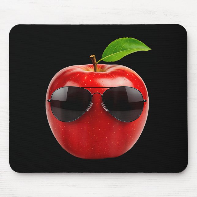 Wearing Sungles Funny Fruit Lover Costume  Mouse Pad (Front)