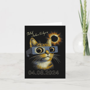 Wearing Total Solar Eclipse Gles 2024 Card