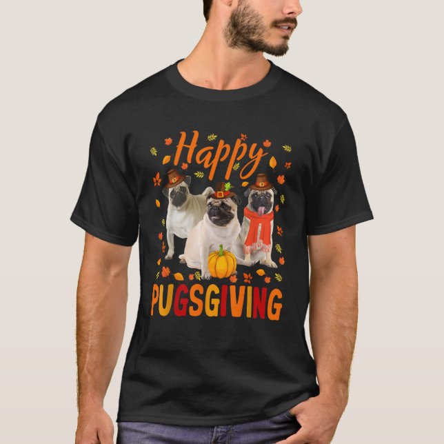 Wears Pilgrim Hat  T-Shirt (Front)