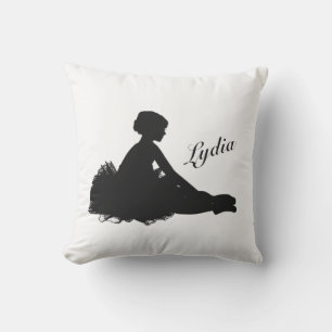 Weary Ballerina Personalised w Name Cushion